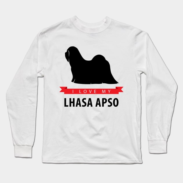 I Love My Lhasa Apso Long Sleeve T-Shirt by millersye